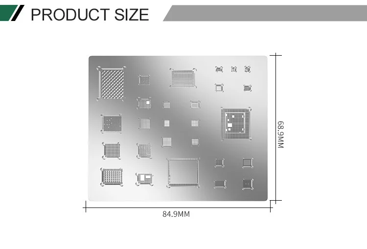 BEST High Quality 3D universal Stencils for Iphone tools XS Max XR Directly Heated A12 mobile phone BGA IC Reballing Stencil