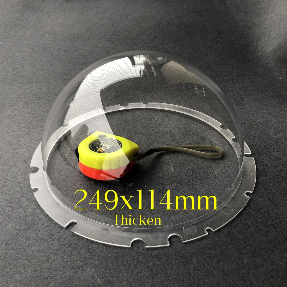 13,3 pouces 340x150mm grande taille dôme étanche CCTV globe transparent  acrylique clair Plexi verre protection ronde couverture