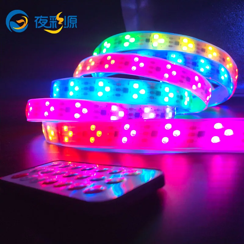 

90leds addressable led tape ws2811 SM16703 12V 90leds Digital Led Strip magical pixel led strip manufacture (3 leds in a group)