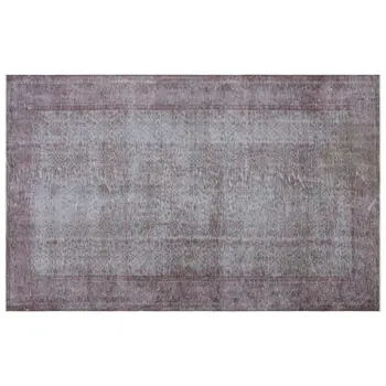 

Handmade Gray Vintage Overdyed Turkish Area Rug 181x288 Cm-5'11''X9'5''