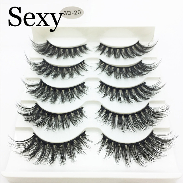 Pairs 3d mink hair false eyelashes natural Long Eye Lashes Wispy Makeup Extension Tools sexy mink eyelashes eye lashes cilios