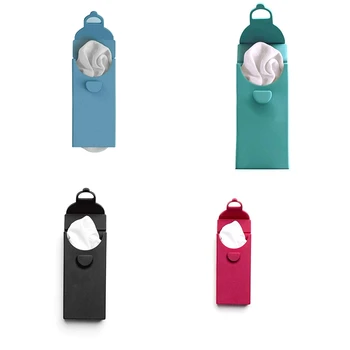 

Last Tissue the Reusable Tissue Pack, Multi Function Reusable Handkerchief Bag Tissue Pack Silicone 6 in 1