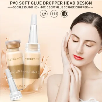 

Anti-aging Natural Liquid Foundation Set 10pcs Hide Pore Flawless Moisturizing Foundation Cover Blemishes Waterproof Concealer