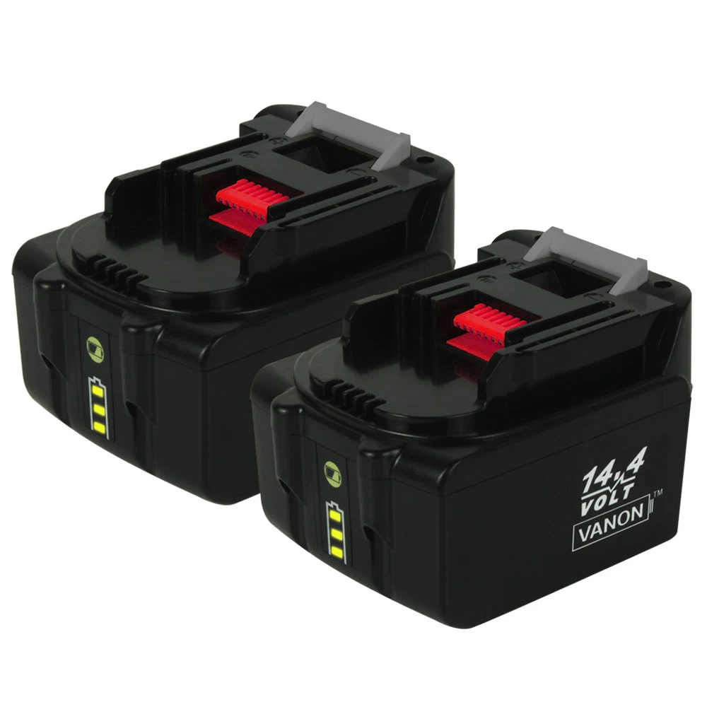VANON 2 шт. для Makita BL1430B 14 4 В 4000 мАч литий-ионная аккумуляторная батарея со