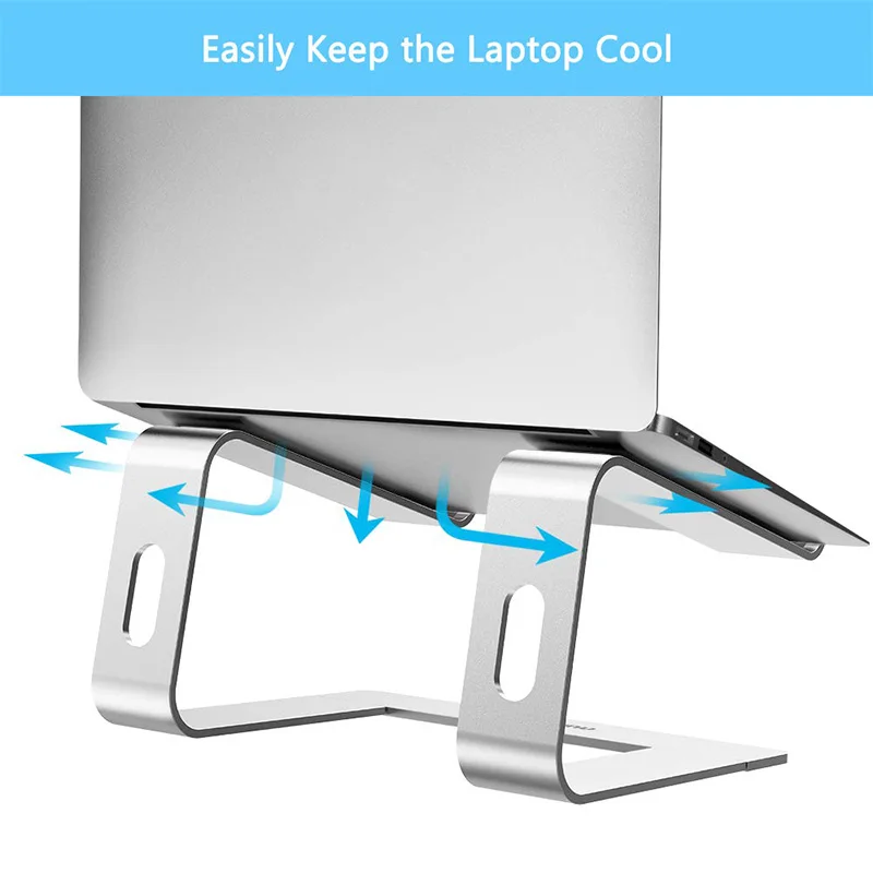 Laptop Stand, Ergonomic Aluminum Stand, Detachable Laptop Lift Notebook Stand Bracket Compatible with MacBook Air Pro, Dell XPS