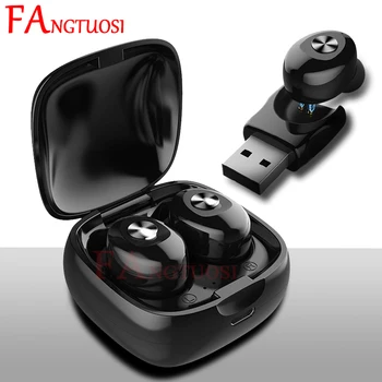 

FANGTUOSI XG12 TWS Wireless Bluetooth Earphone Stereo HIFI Sport Earbus Earphones with Mic Handsfree Gaming Headset For iPhone
