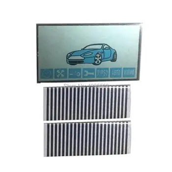 

A91 LCD Display Screen Flexible Cable + LCD keychain Zebra Stripes for Starline A91 LCD Remote Control Display