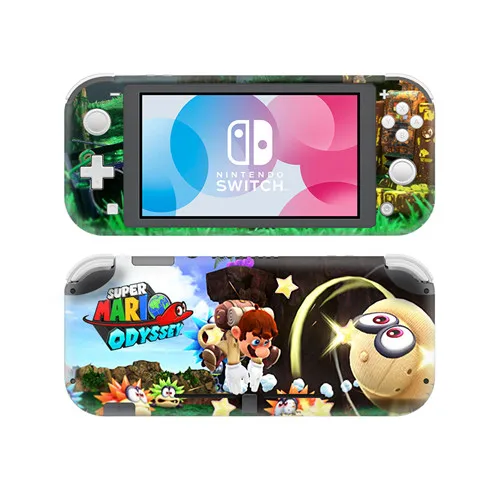 Супер Марио Odyssey наклейка на кожу для nintendo Switch Lite консоль и контроллер протектор Joy-con переключатель Lite наклейка на кожу - Цвет: YSNSL0301