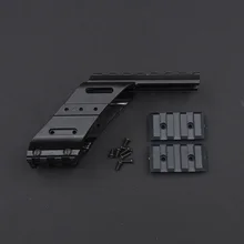 Tactical 20mm Picatinny Pistol Sight Rail Mount Quad Rail Picatinny For Glock 17 5.56 Colt 1911 Laser Flashlight Scope Mount