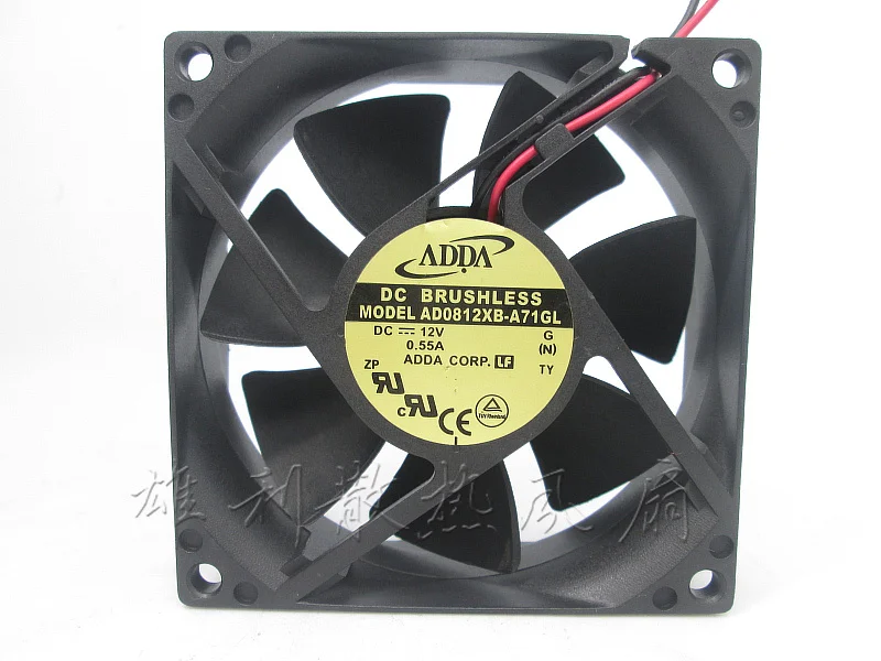 Новый AD0812XB-A71GL 8025 12V 0.55A 8 см защиты электродвигателя Вентилятор охлаждения |