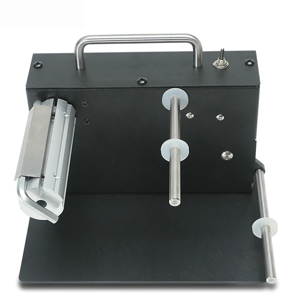 180MM Automatic Label Rewinder Bar Code Tags Two-way Rewinding Machine Mini Lable Paper Winding Machine 1-8 Inch/S AC 100-240V