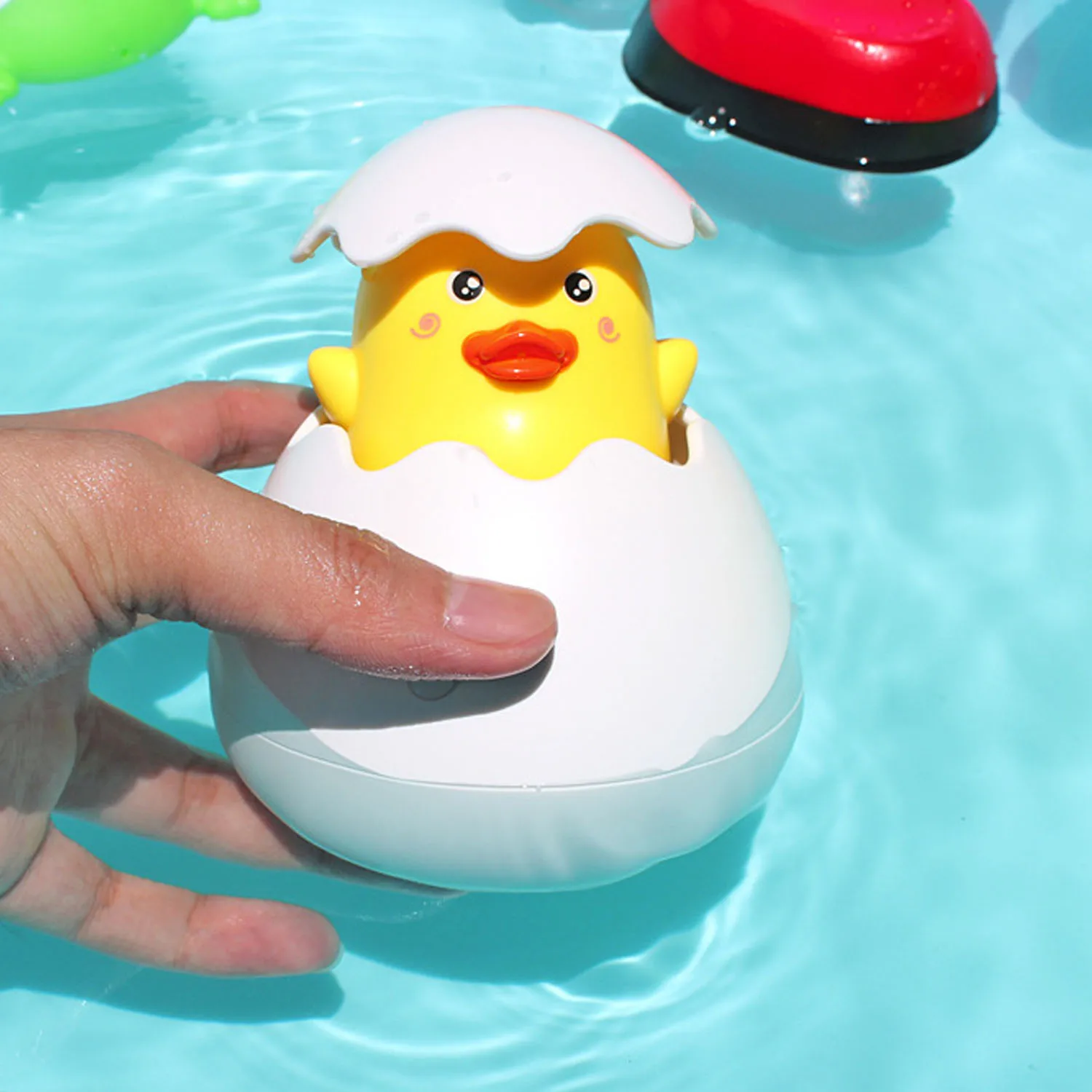 Забавный Милый дождь облако брызг яйцо Ванна вода игрушки С Утиный Пингвин бассейн плавающие игрушки для мальчиков девочек детей малышей
