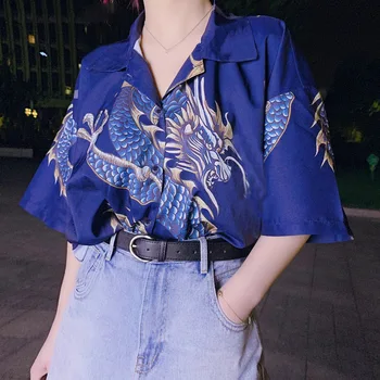 

National Style Printed Short Sleeve Mens Shirt Casual Slim Fit Printing Shirt for Both Men and Women Short Sleeve Mens Shirts