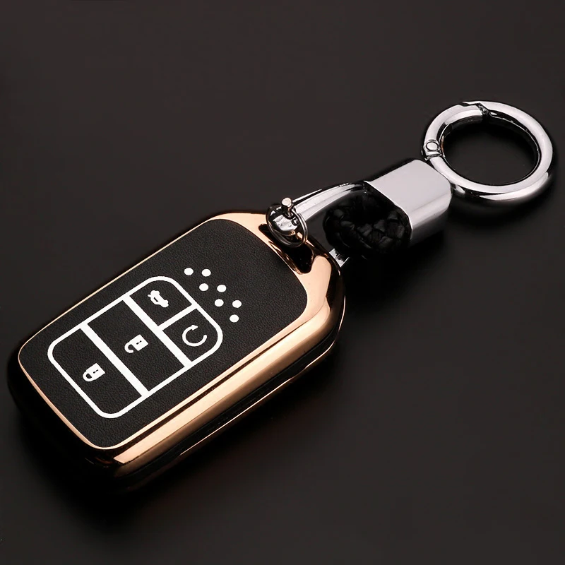 

Car Key Cover Case For Honda Civic 2018 2019 CRV HR-V Accord 9 Crz Odyssey City 2016 Pilot Vezel Jazz Jade BRV Fit Freed Crider