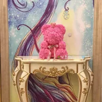 Подарок на день Святого Валентина, Медвежонок PE Rose с игрушечная ворона, полные любви, романтические мишки тедди с подарком, сборная кукла, милый подарок подруге - Цвет: Розовый