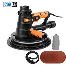 800W Rechargeable Polishing Machine 230V Wall Polishing Pneumatic Tool Carrying LED Light 215 mm Sand Disc By PROSTORMER