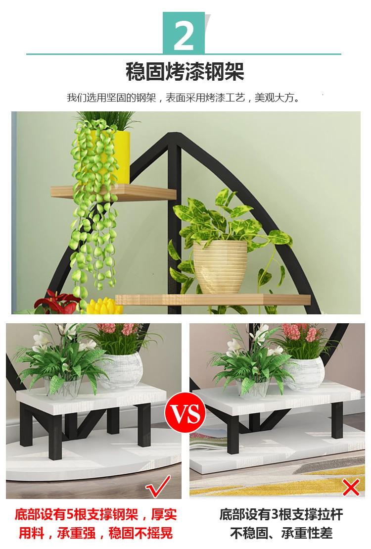 Green Luo Flower Airs многоярусная внутренняя отделка рама гостиной посадочного типа железная мясная Цветочная полка балкон