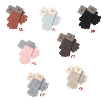 

New Knitted Touch Screen Gloves for Women Autumn and Winter Travel Warm Glove