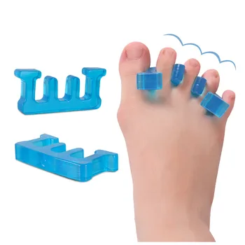

2PCS Toe Separator Stretcher Straightener Alignment Bunion Gel Pain Relief Three Hole Toe Divider Toe Varus Correction Appliance