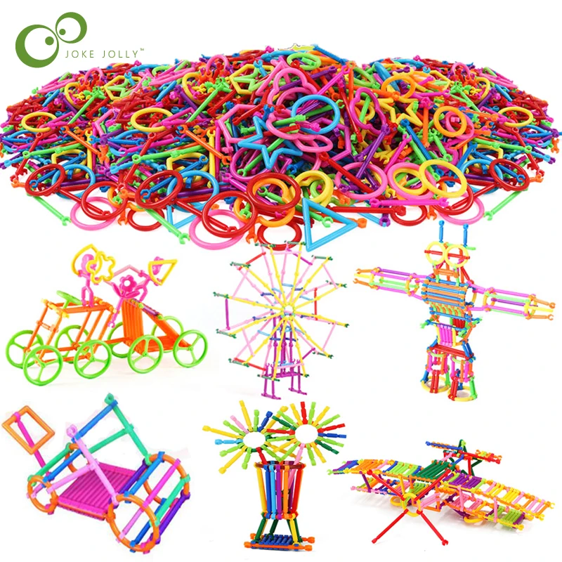 

120Pcs Baby Assembled Building Blocks DIY Smart Stick Plastic Blocks Imagination Creativity Educational Toys Children Gift ZXH