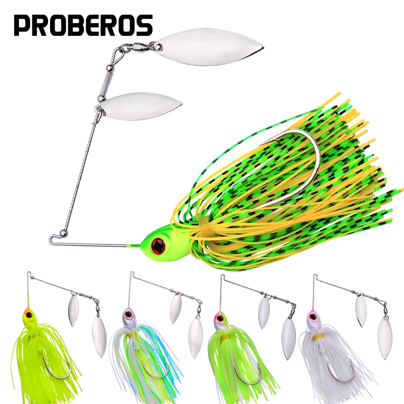 PROBEROS 20PC Spinner Spoon Baits 10g-14g Fishing Wobbler Lure Artificial Bait Metal Sequins Spinnerbait for Bass Fishing Tackle