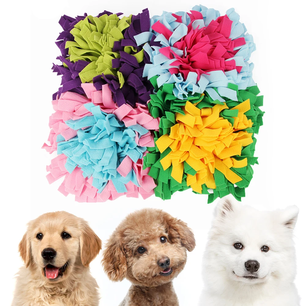 

Pet Snuffle Mat Dog Slow Feeding Mat Washable Foraging Smell Training Puzzle Toy Pet Dog Stress Relief Sniffing Training Blanket