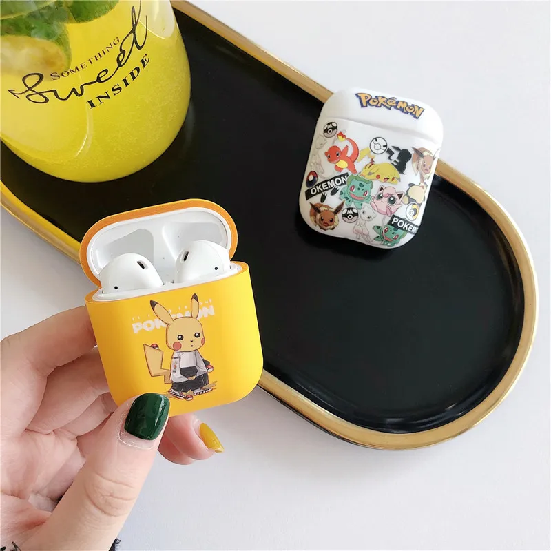 For AirPods Case Anime Pokemo Soft Silicone Earphone Case For Apple Airpods 2 Protect Cover