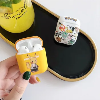 

For AirPods Case Anime Pokemo Soft Silicone Earphone Case For Apple Airpods 2 Protect Cover