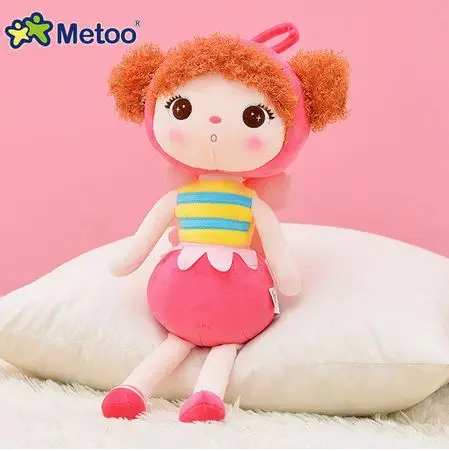 Metoo Angela doll 50cm kawaii Stuffed Plush Animals Cartoon Kids Toys Birthday gift Koala Panda Deer bee ladybug sheep - Цвет: bee