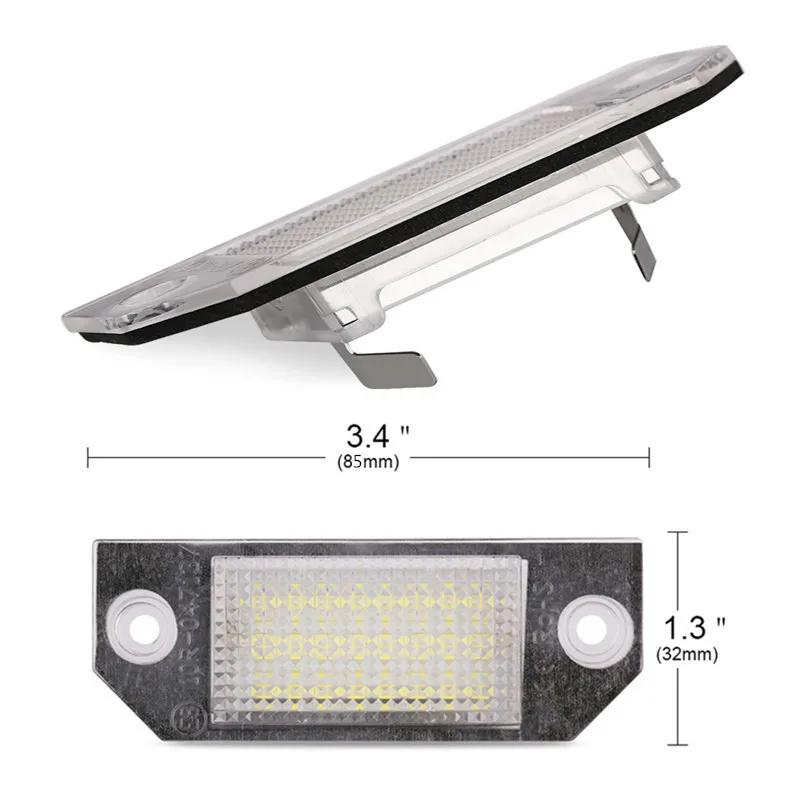 READXT 2 шт. автомобильный Стайлинг светодиодный светильник с номером номерного знака 3 Вт 24 светодиодный чистый белый лампочка 12 В Автоматическая сигнальная лампа для фокуса 2 MK2 C-MAX
