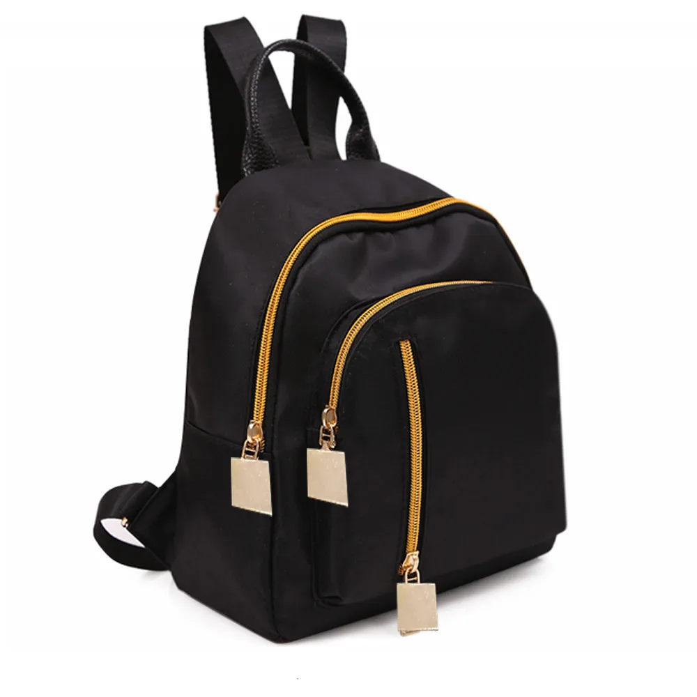 Женский тканевый рюкзак для девочек, студенческий ранец, Школьный Рюкзак Для Путешествий, винтажная ткань Оксфорд, однотонные мягкие рюкзаки на молнии для студентов