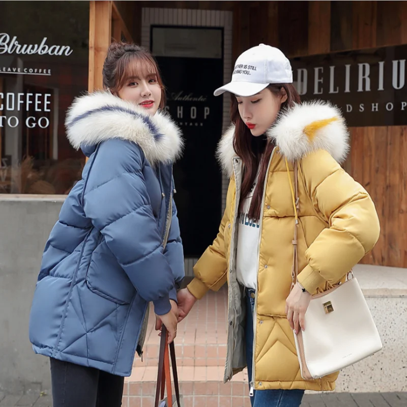 Bestie женский короткий перо хлопок платье зима корейский стиль свободный жакет утолщение удобный теплый чистый цвет пальто