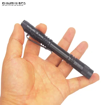 

SUMBULBS Mini penlight Q5 LED chip Waterproof Lantern 133mm length 2pcs AAA Battery flashlight XP-G For outdoor camping hiking