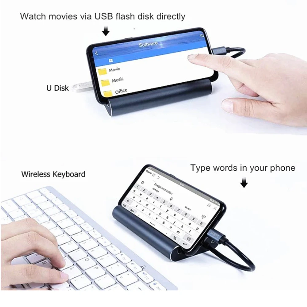 7 в 1 Тип C конвертер Тип C к USB3.0 адаптер HDMI VGA концентратор RJ45 для ПК MacBook для проектора для huawei samsung