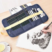 27 шт. набор карандашей для рисования профессиональный набор набросок рисунок закатывающийся Набор сумок Набор для рисования набор для рисования и Прямая поставка