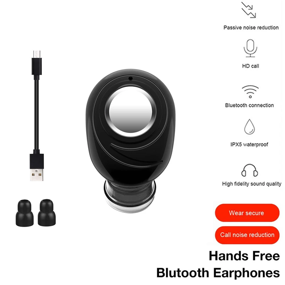 

Mini Wireless Bluetooth 5.0 Earphone Sport Gaming Headset with Mic Handsfree Headphone Stereo Earbuds For Iphone Samsung Xiaomi