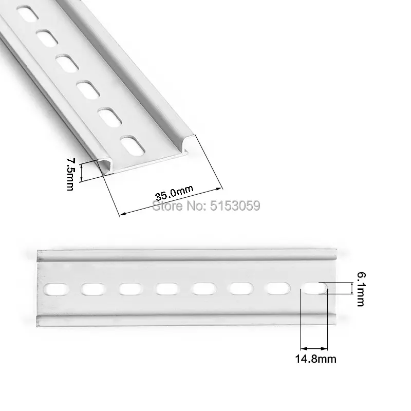 Универсальный тип NS35 сталь/алюминий din-рейка для C45 DZ47 клеммные блоки реле контактор и т. д. 35 мм в ширину 7,5 мм в высоту