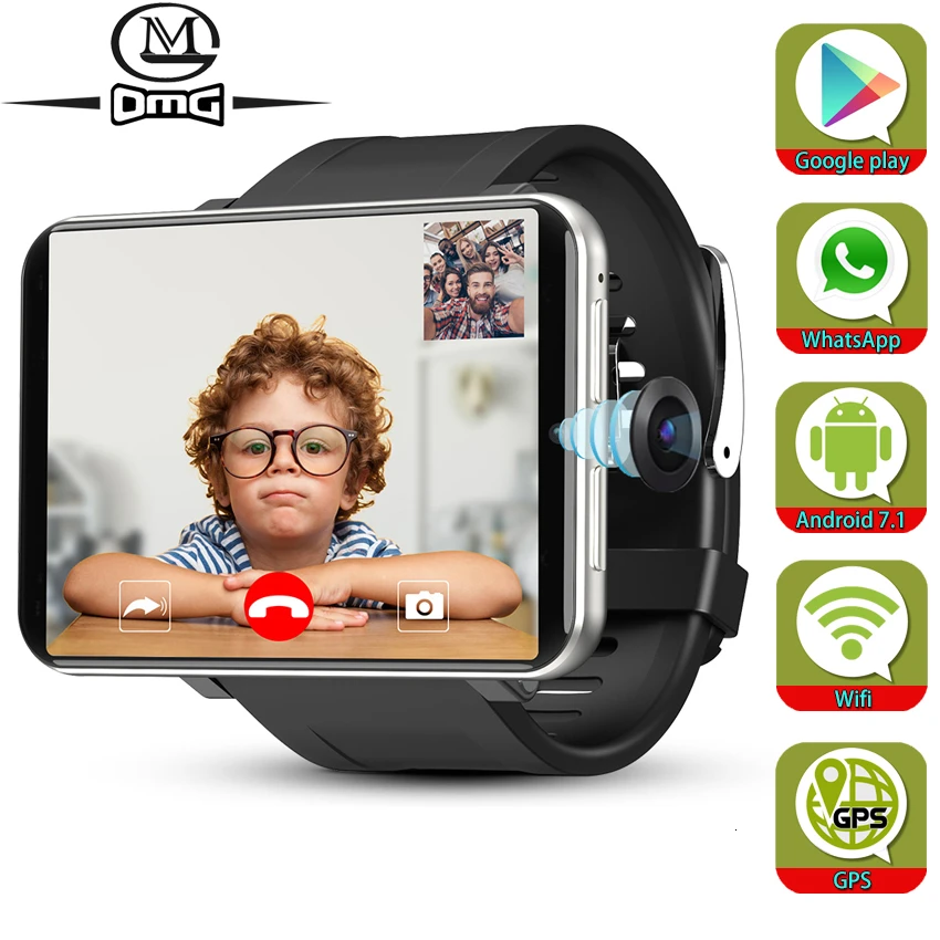  Support Google Play Android 7.1 Smart Watch GPS WiFi 3GB + 32GB 4G Smartphone Men SmartWatch 5.0mp  - 4000322540497