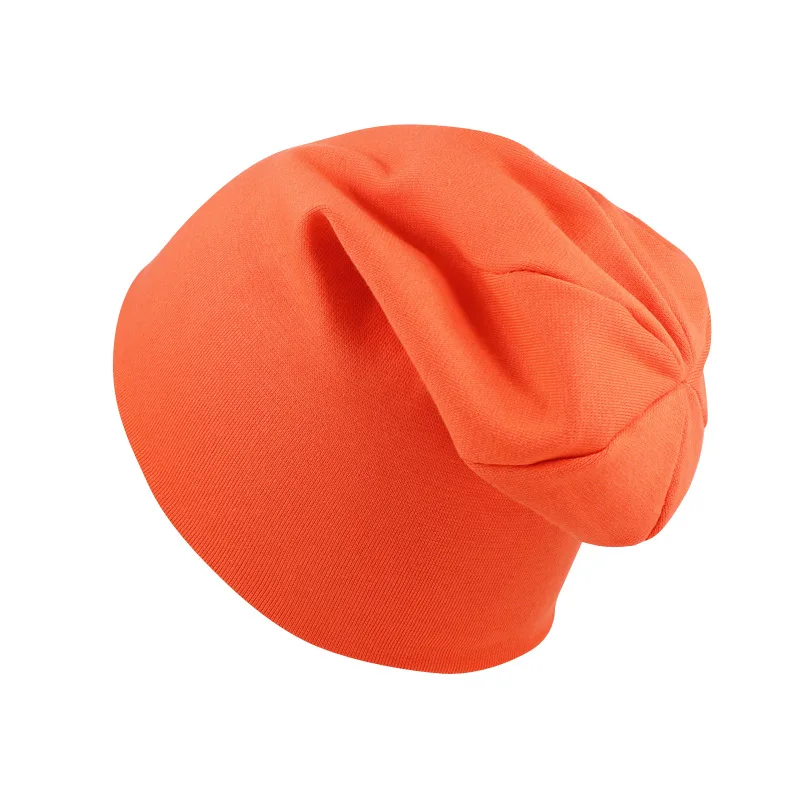 Baby Adjustable Hats Spring Autumn Baby Beanie Hat Scarf for Boys Girls Knitted Cap Winter Keep Warm Solid Color Children Hat - Цвет: orange