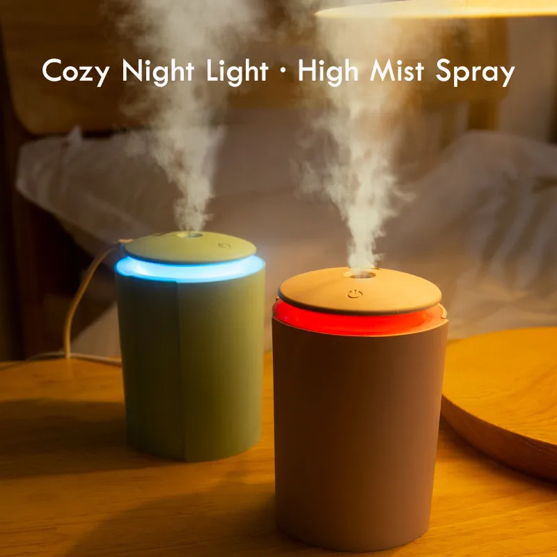 USB Air Humidifier For Home Bottle Aroma Ultrasonic Diffuser For Car LED Light Mist Maker Refresher Humidification Gifts