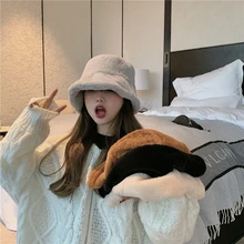 5 цветов, толстая шапка с овечьим мехом, унисекс, рыбацкие шапки для мужчин и женщин, уличная шапка в стиле хип-хоп для рыбалки(R99965