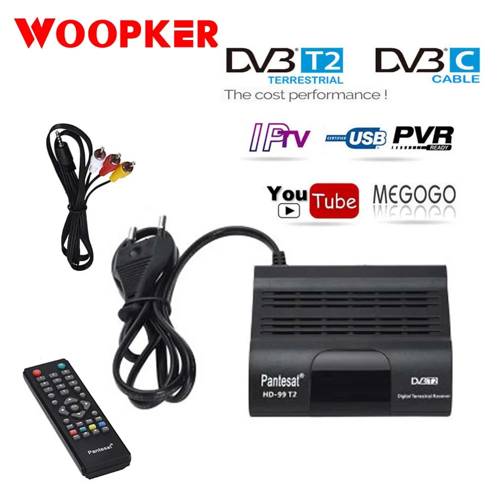 ТВ тюнер DVBT2 Full HD цифровой приемник приставка DVB C IP TV M3u Youtube русская ручная