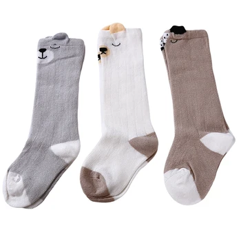 

2020 Brand Baby Kids Toddlers Girls Knee High Stocking Tights Cute New Leg Warmer Stockings For Age 0-3 Years