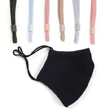 

100 Pcs Adjustable Mask Rope Elastic Band Rubber Face Cover Rope Ear Band Production Raw Materials Manual DIY Supplies