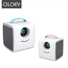 OLOEY мини-проектор для детей, обучающий портативный проектор, 1080p Мини светодиодный телевизор, домашняя детская игрушка для подарка на Рождество