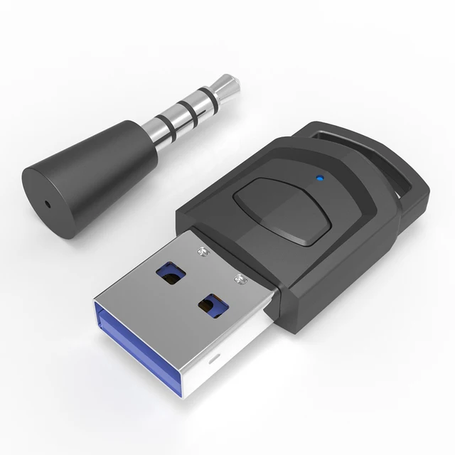 Adaptador Bluetooth para PS5/PS4/PC/Laptop/, ZIOCOM aptX-LL Adaptador de  audio inalámbrico para auriculares/altavoces Bluetooth, dongle USB  Bluetooth