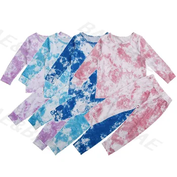 

Spring Autumn Kids Cotton Sleepwear 1-6 Years Girls Boys Pajamas Sets 2Pcs Pajama Colorful Tops And Pants Set Children Pajamas