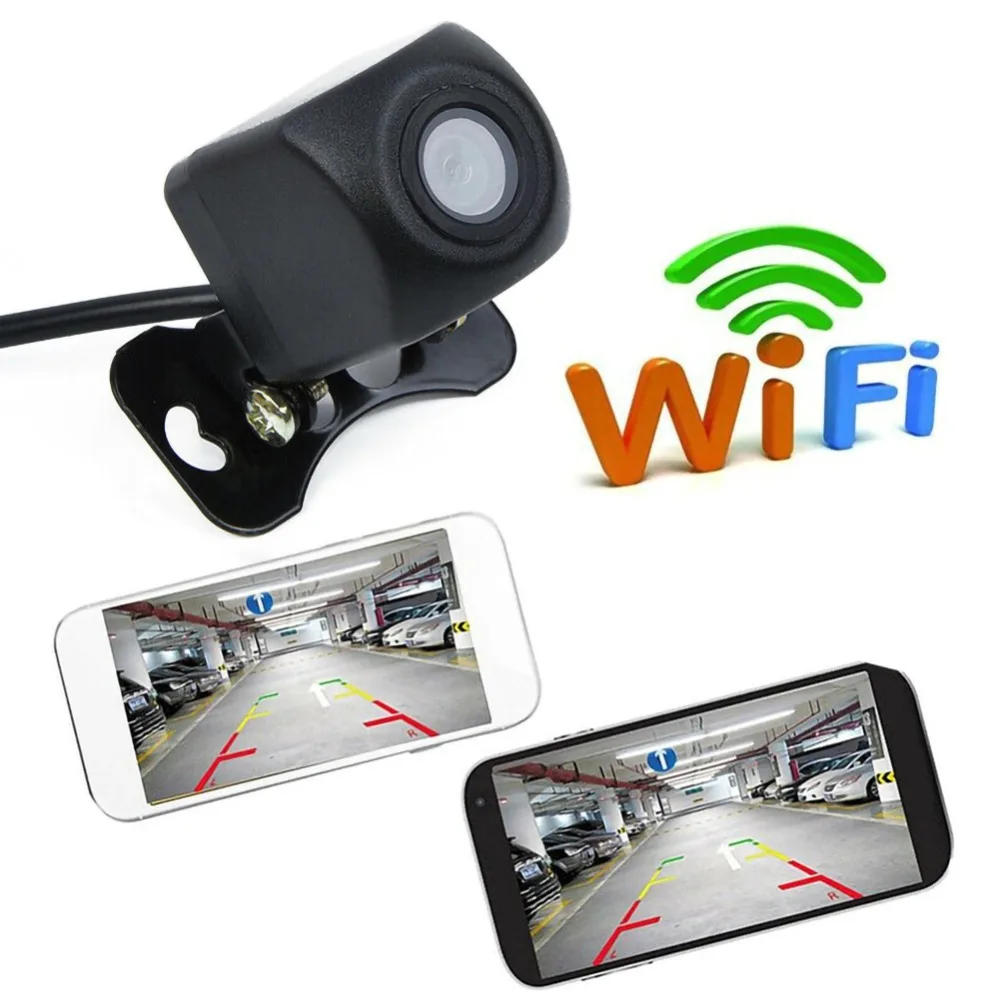 1 шт., автомобильная Беспроводная HD камера заднего вида, wifi, беспроводная камера заднего вида для Android и IOS, смартфон, видеорегистратор, камера заднего вида