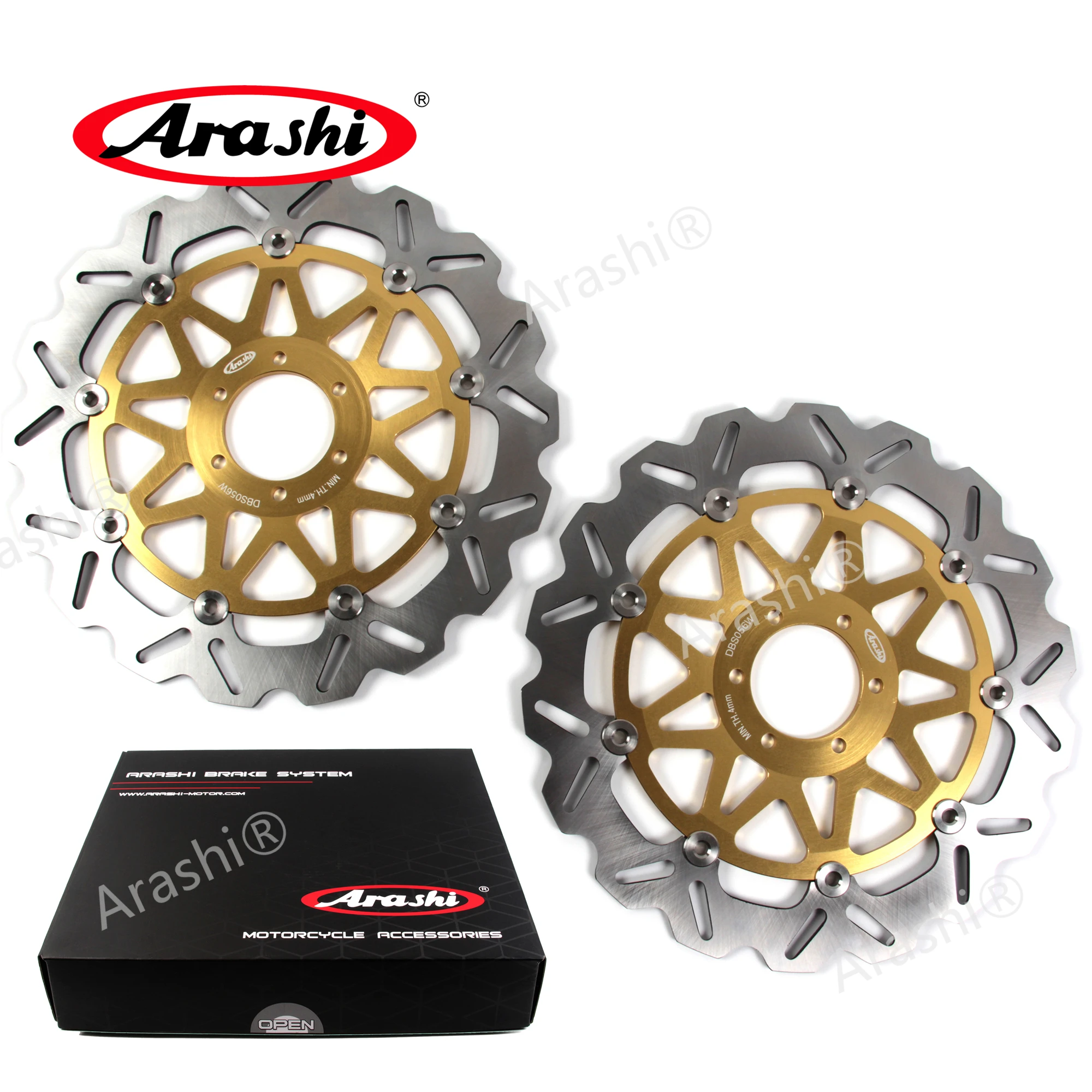 Arashi 1 Set For DUCATI AUL SMART LE 1000 2006 2007 CNC Floating Front Rear Brake Disc Disk Brake Rotors Motorcycle Accessories