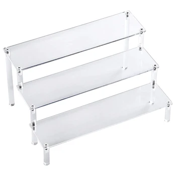 

3-Layer Transparent Acrylic Display Stand Cake Tray Display Stand for Decoration and Storage
